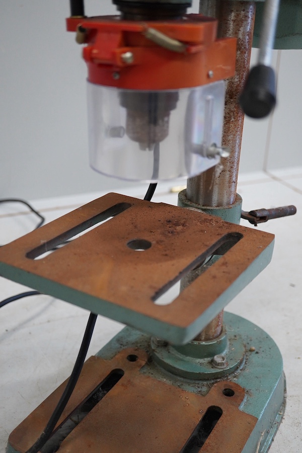 A Nu-tool CH10 model maker’s pillar drill, height 58.5cm. Condition fair, some surface rust.